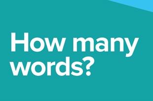 How many words?